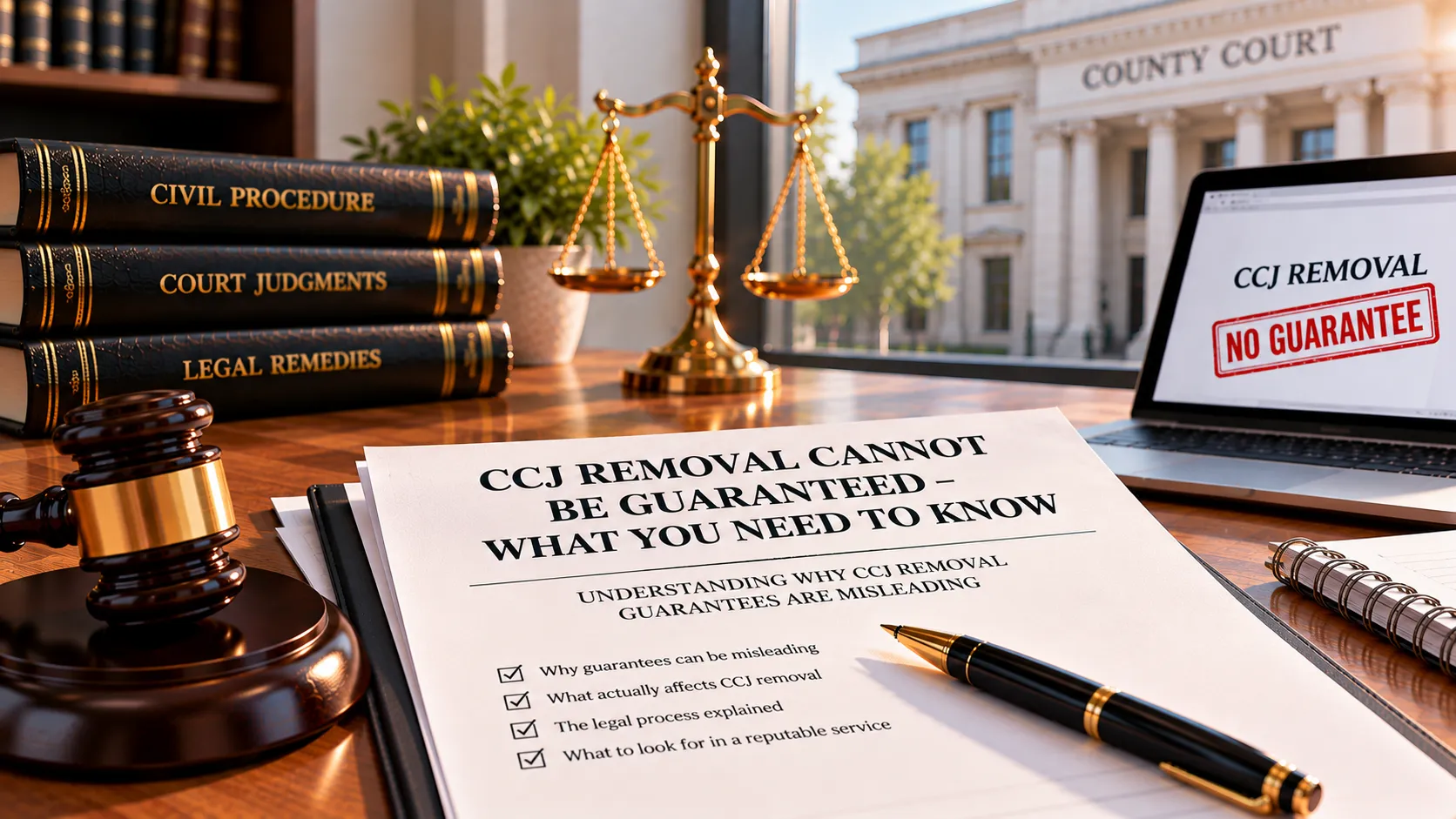 CCJ Removal cannot be guaranteed – What you need to know